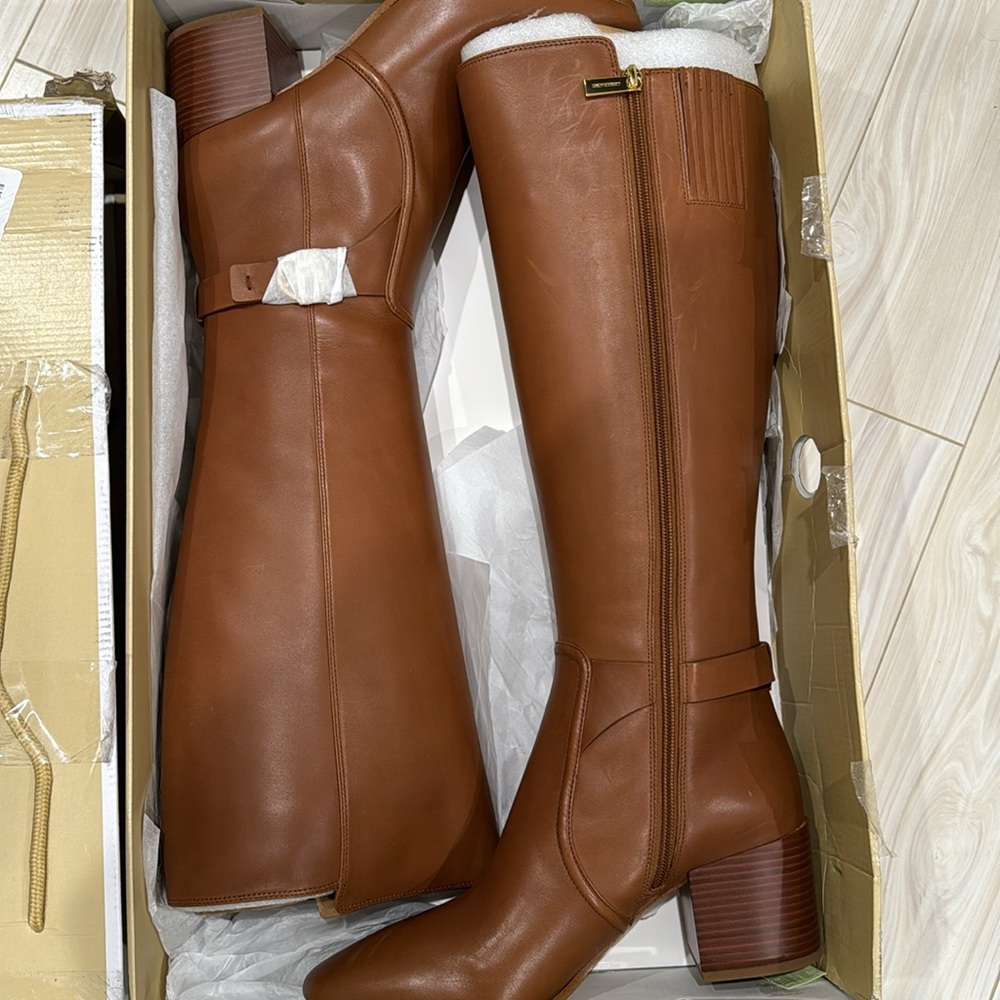 Women’s Carmen Boot Leather Luggage Cognac (Size 10) - Picture 6 of 7